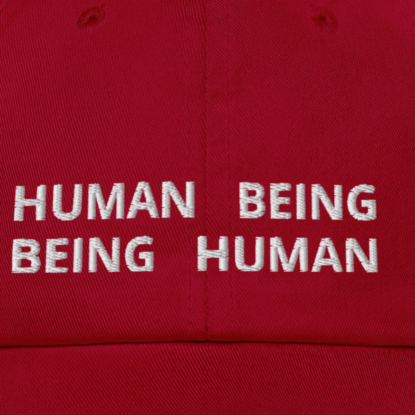 "Human Being" Baseball Cap | "Human Being" Embroidered Vintage Dad Hat | Adjustable Cotton Cap | Trendy Casual Accessory - Image 11