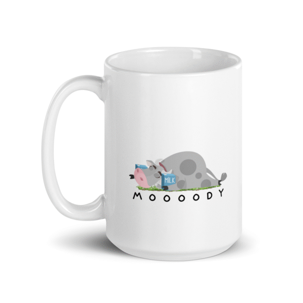 Moooody Cow Mug | Funny Farm-Themed Ceramic Coffee Cup | Perfect for Animal Lovers - Image 4