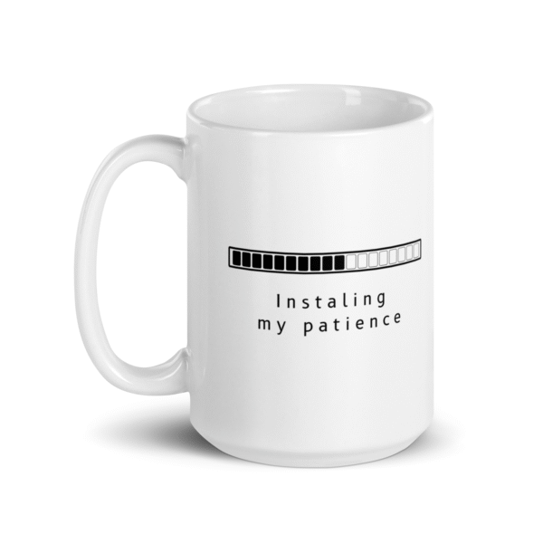 Patience Installation Mug | Funny Loading Bar Design | Perfect for Caffeine Lovers - Image 4