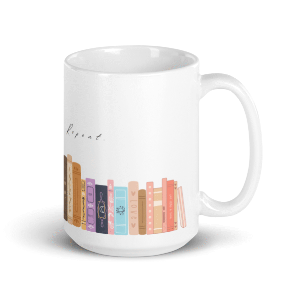 Book Lover’s Mug | "Read Sip Repeat" Coffee Cup | Perfect for Reading & Relaxing - Image 4