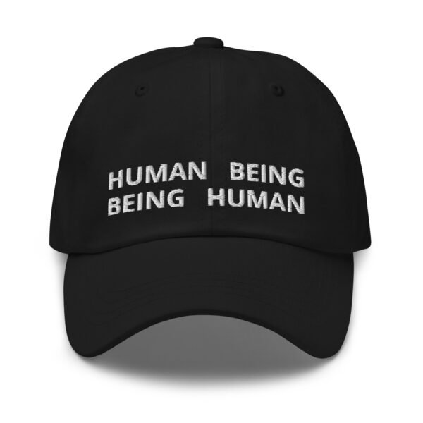"Human Being" Baseball Cap | "Human Being" Embroidered Vintage Dad Hat | Adjustable Cotton Cap | Trendy Casual Accessory - Image 2