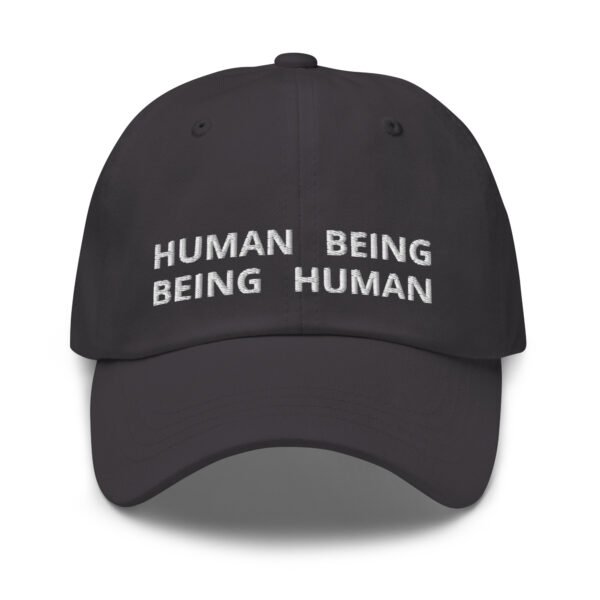 "Human Being" Baseball Cap | "Human Being" Embroidered Vintage Dad Hat | Adjustable Cotton Cap | Trendy Casual Accessory - Image 5
