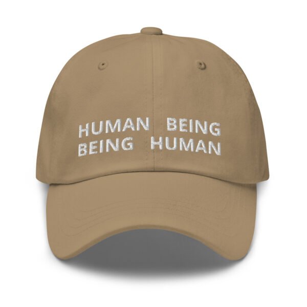 "Human Being" Baseball Cap | "Human Being" Embroidered Vintage Dad Hat | Adjustable Cotton Cap | Trendy Casual Accessory - Image 6