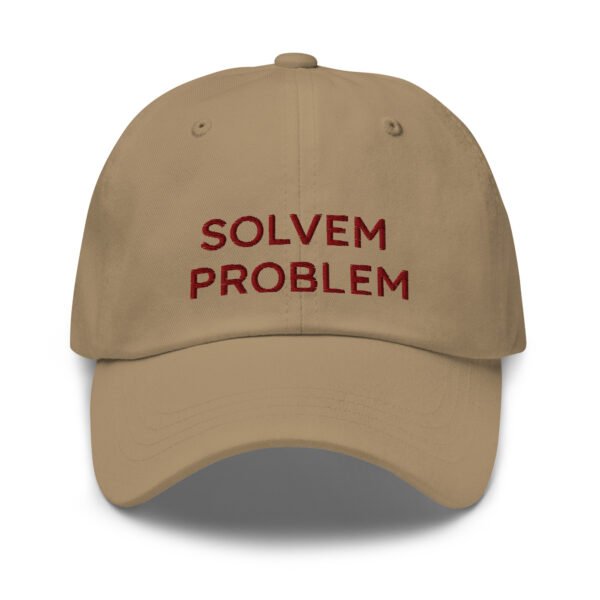 "Solvem Problem" Trendy Baseball Cap |  Embroidered Dad Hat | Adjustable Cotton Cap | Fun Casual Accessory - Image 2