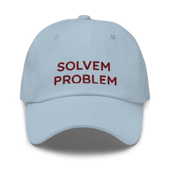 "Solvem Problem" Trendy Baseball Cap |  Embroidered Dad Hat | Adjustable Cotton Cap | Fun Casual Accessory