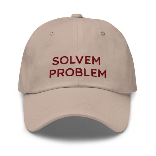 "Solvem Problem" Trendy Baseball Cap |  Embroidered Dad Hat | Adjustable Cotton Cap | Fun Casual Accessory - Image 3