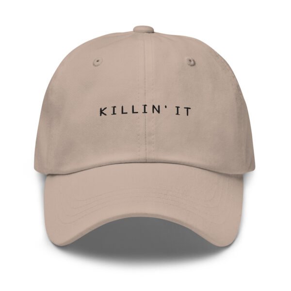 "Killin' It" Trendy Adjustable Baseball Cap |  Embroidered Cotton Dad Hat | Casual Fashion Accessory | Comfortable Fit - Image 2