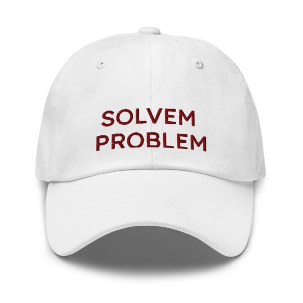 "Solvem Problem" Trendy Baseball Cap |  Embroidered Dad Hat | Adjustable Cotton Cap | Fun Casual Accessory - Image 5