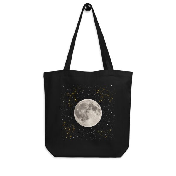 Celestial Moon & Stars Tote | Cosmic Design | Sustainable Stylish