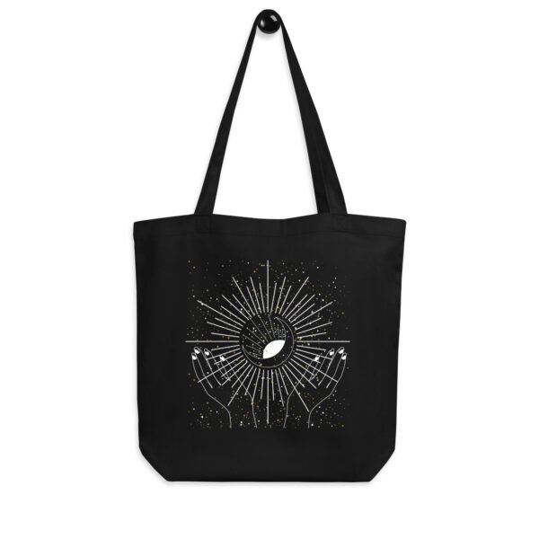 Hands of Light Tote Bag | Sun &Moon Print | Reusable & Eco-Friendly