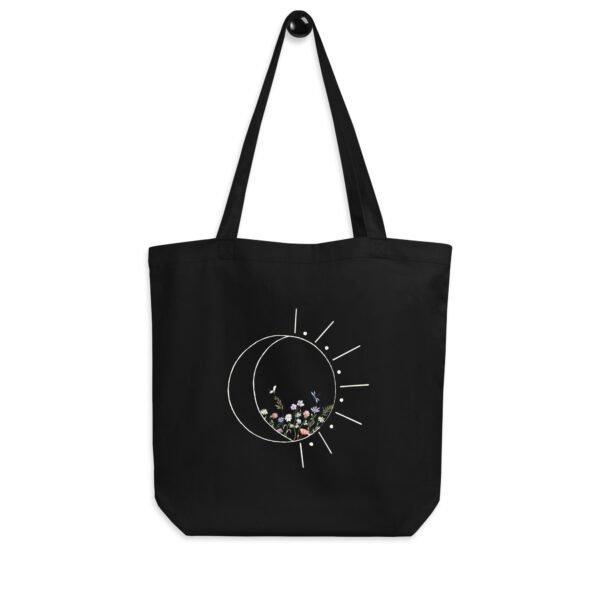 Floral Moon & Sun Tote | Boho Aesthetic | Durable & Sustainable