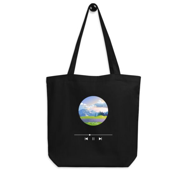 Music; Nature Tote Bag | Circular Landscape Design | Eco-Friendly; Reusable