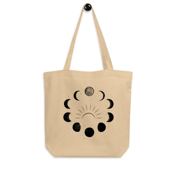 Moon Phases; Sun Tote | Cosmic-Themed Bag | Reusable; Stylish