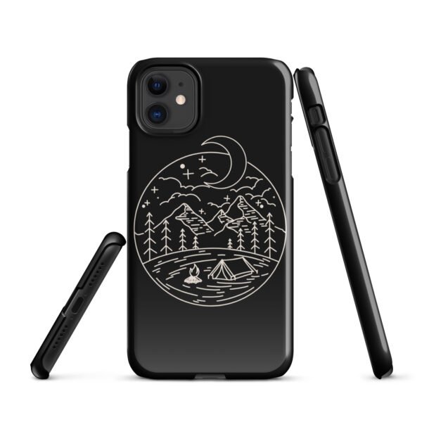 Lunar Landscape iPhone® Case | Minimalist Moon Design | Celestial-Inspired Phone Cover - Image 2