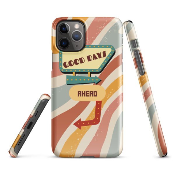 Good Days Ahead iPhone® Case | Groovy Vibes & Retro Aesthetic | Positive Energy Phone Cover - Image 4
