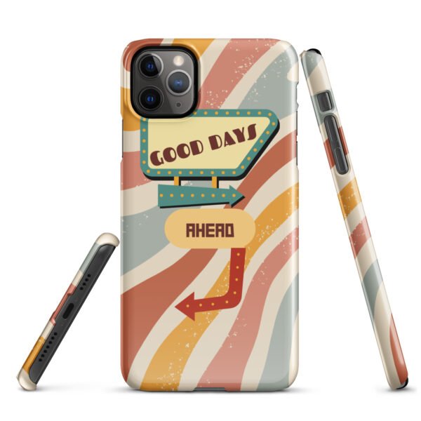 Good Days Ahead iPhone® Case | Groovy Vibes & Retro Aesthetic | Positive Energy Phone Cover - Image 6
