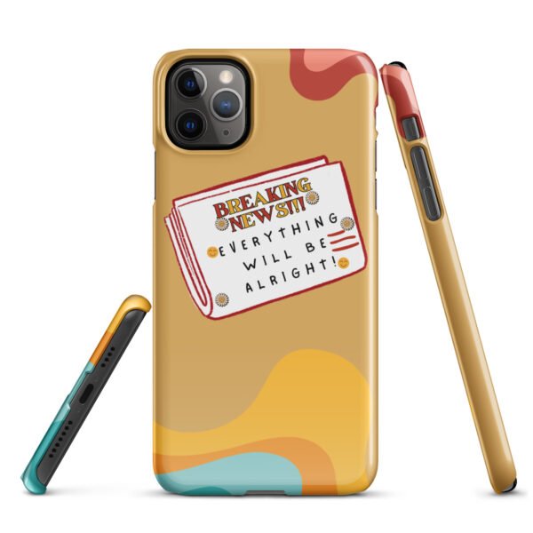 Breaking News iPhone® Case | Everything Will Be Alright | Bold & Positive Phone Cover