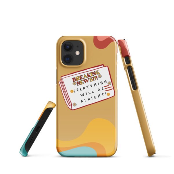 Breaking News iPhone® Case | Everything Will Be Alright | Bold & Positive Phone Cover - Image 4