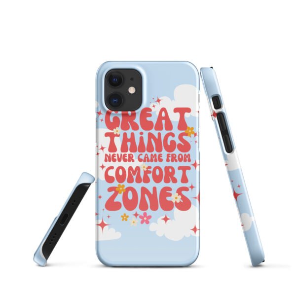 Comfort Zone Quote iPhone® Case | Groovy Retro Design | Perfect for Edgy & Free Spirits iPhone®