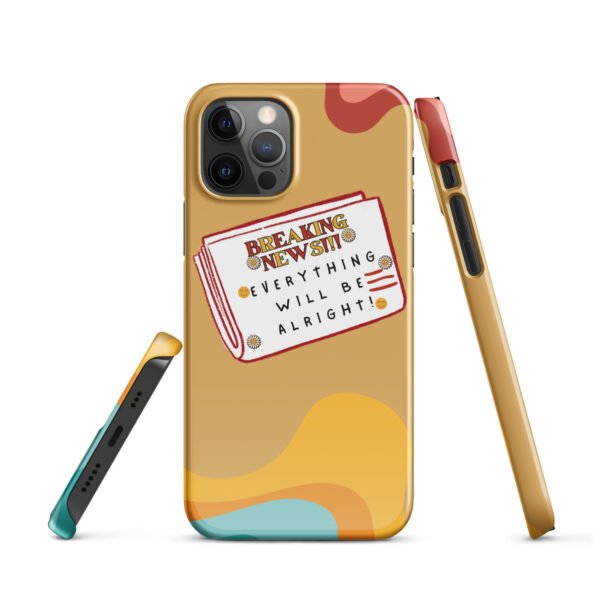 Breaking News iPhone® Case | Everything Will Be Alright | Bold & Positive Phone Cover - Image 6