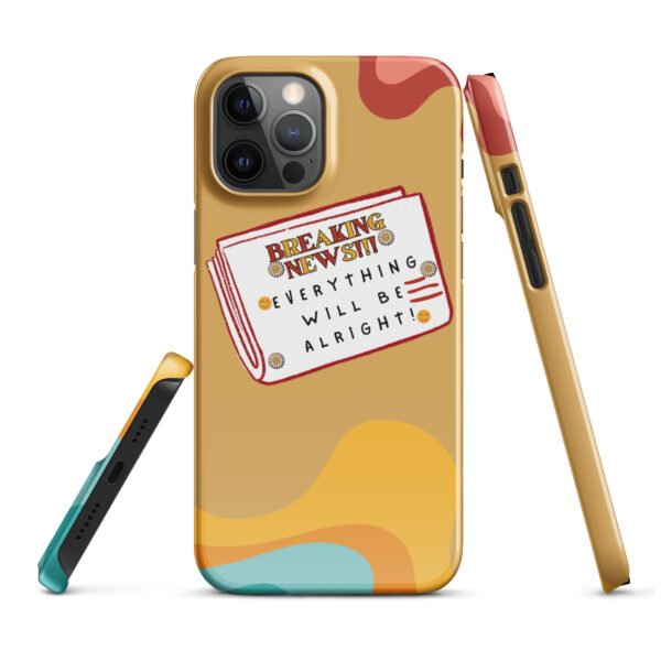 Breaking News iPhone® Case | Everything Will Be Alright | Bold & Positive Phone Cover - Image 7