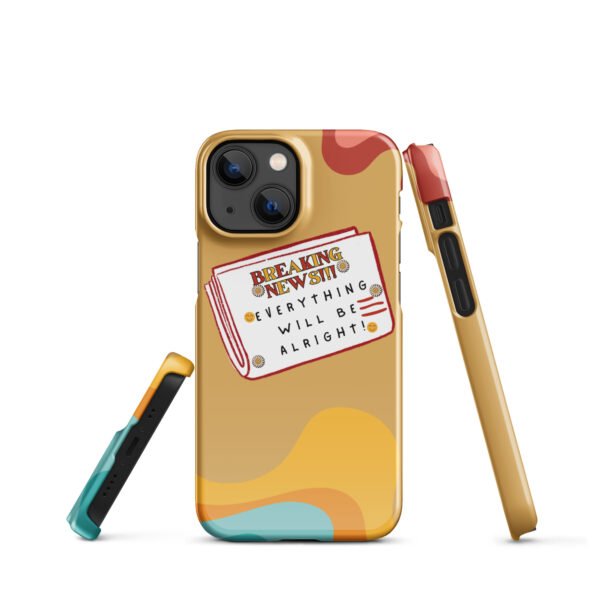 Breaking News iPhone® Case | Everything Will Be Alright | Bold & Positive Phone Cover - Image 8