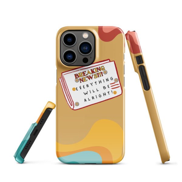 Breaking News iPhone® Case | Everything Will Be Alright | Bold & Positive Phone Cover - Image 10