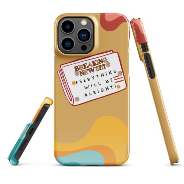 Breaking News iPhone® Case | Everything Will Be Alright | Bold & Positive Phone Cover - Image 11