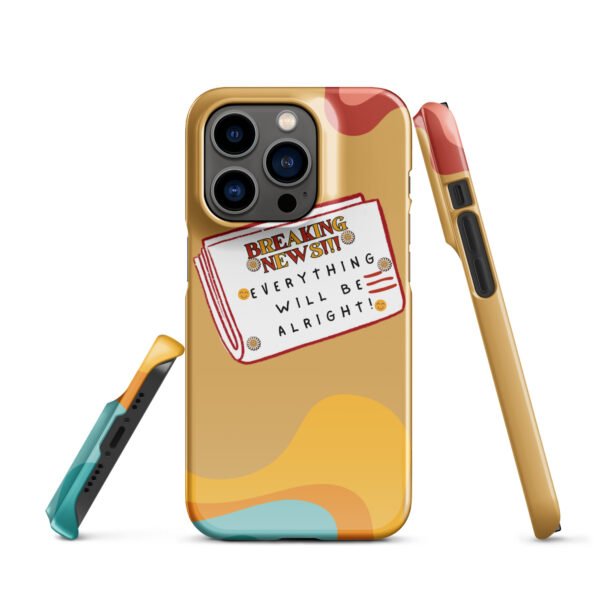 Breaking News iPhone® Case | Everything Will Be Alright | Bold & Positive Phone Cover - Image 14
