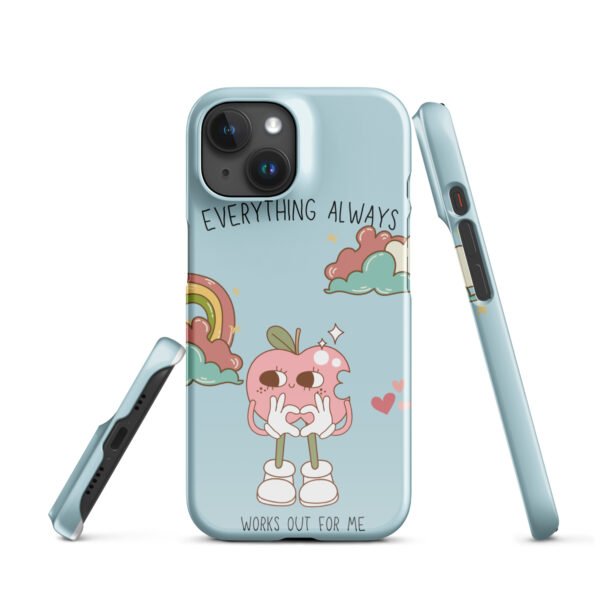 Everything Always Works Out iPhone® Case | Groovy Heart & Clouds | Retro Aesthetic Phone Cover - Image 31