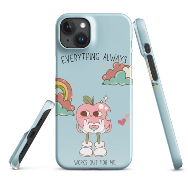Everything Always Works Out iPhone® Case | Groovy Heart & Clouds | Retro Aesthetic Phone Cover - Image 33
