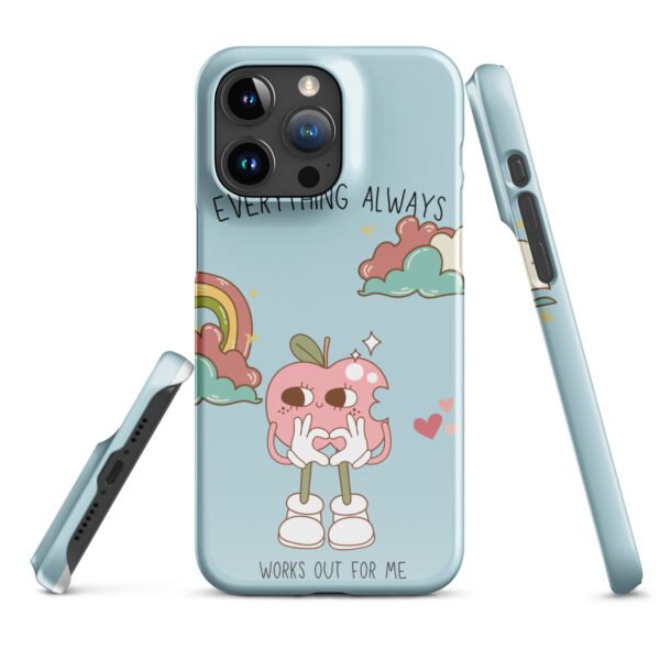 Everything Always Works Out iPhone® Case | Groovy Heart & Clouds | Retro Aesthetic Phone Cover - Image 37