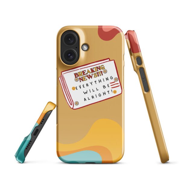 Breaking News iPhone® Case | Everything Will Be Alright | Bold & Positive Phone Cover - Image 20
