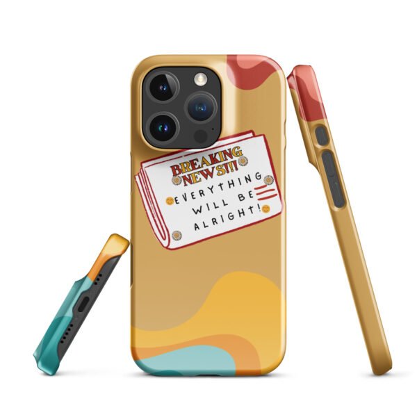 Breaking News iPhone® Case | Everything Will Be Alright | Bold & Positive Phone Cover - Image 22