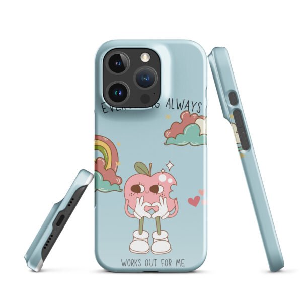 Everything Always Works Out iPhone® Case | Groovy Heart & Clouds | Retro Aesthetic Phone Cover - Image 43