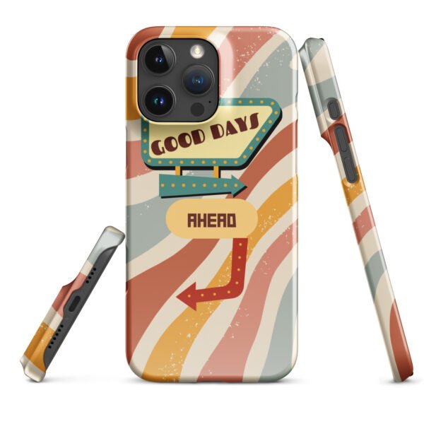 Good Days Ahead iPhone® Case | Groovy Vibes & Retro Aesthetic | Positive Energy Phone Cover - Image 45