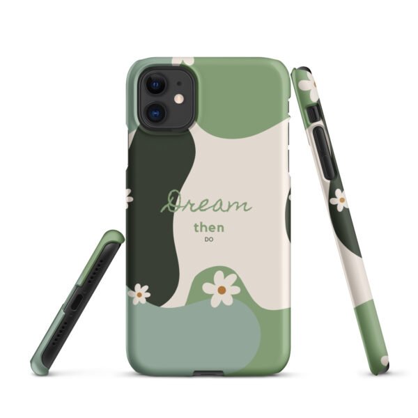 Dream Then Do iPhone® Case | Minimalist Inspirational Phone Cover | Sleek Design for iPhone® All Models - Image 3
