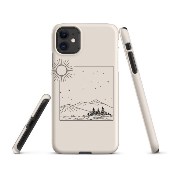 Minimalist Square Sun iPhone® Case | Bold & Modern Aesthetic | Protective & Stylish Cover - Image 3