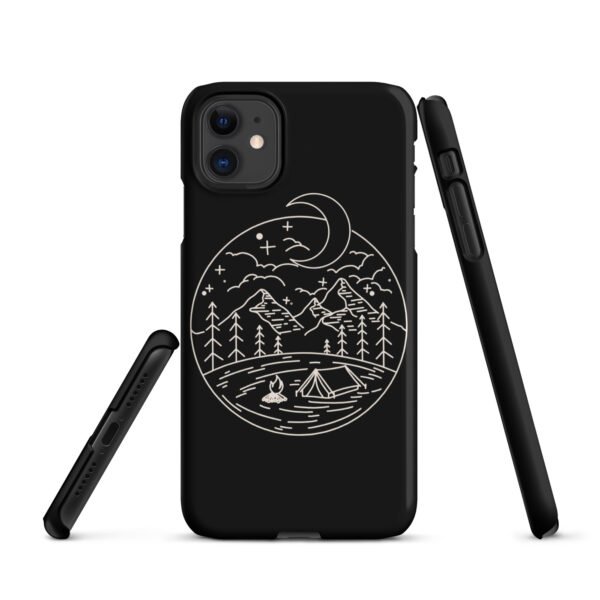 Lunar Landscape iPhone® Case | Minimalist Moon Design | Celestial-Inspired Phone Cover - Image 3