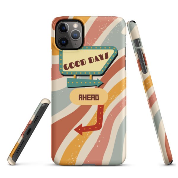 Good Days Ahead iPhone® Case | Groovy Vibes & Retro Aesthetic | Positive Energy Phone Cover - Image 7