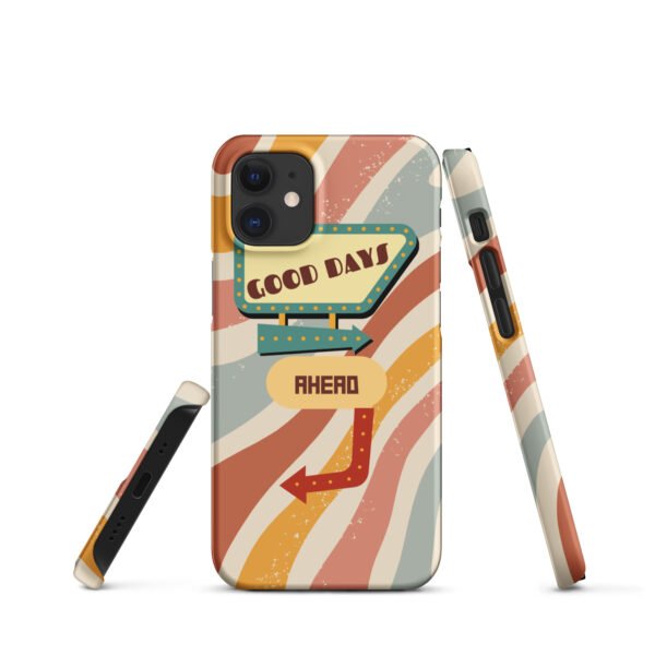 Good Days Ahead iPhone® Case | Groovy Vibes & Retro Aesthetic | Positive Energy Phone Cover - Image 9