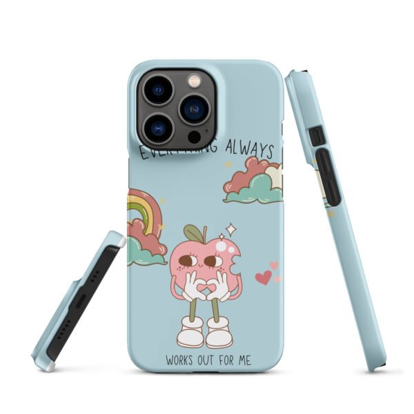 Everything Always Works Out iPhone® Case | Groovy Heart & Clouds | Retro Aesthetic Phone Cover - Image 20