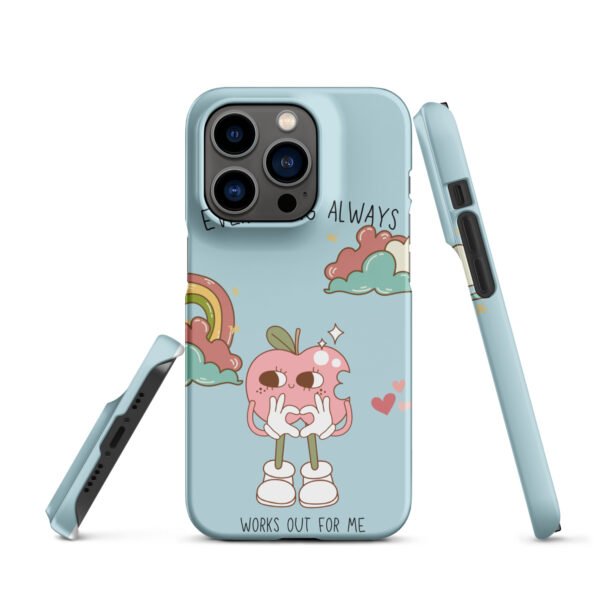 Everything Always Works Out iPhone® Case | Groovy Heart & Clouds | Retro Aesthetic Phone Cover - Image 28