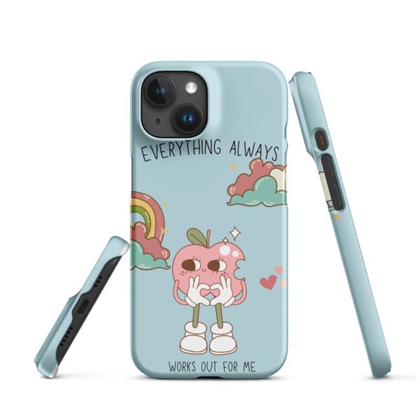 Everything Always Works Out iPhone® Case | Groovy Heart & Clouds | Retro Aesthetic Phone Cover - Image 32