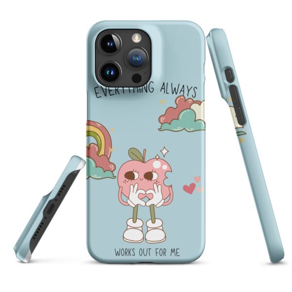 Everything Always Works Out iPhone® Case | Groovy Heart & Clouds | Retro Aesthetic Phone Cover - Image 38