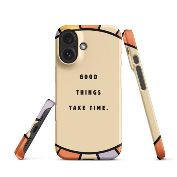 Good Things Take Time iPhone® Case | Hippie Sun Design | Vintage-Inspired Phone Cover