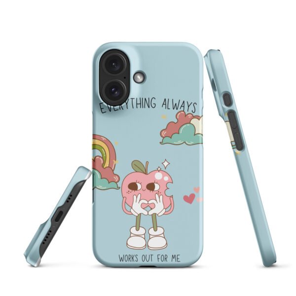 Everything Always Works Out iPhone® Case | Groovy Heart & Clouds | Retro Aesthetic Phone Cover - Image 40