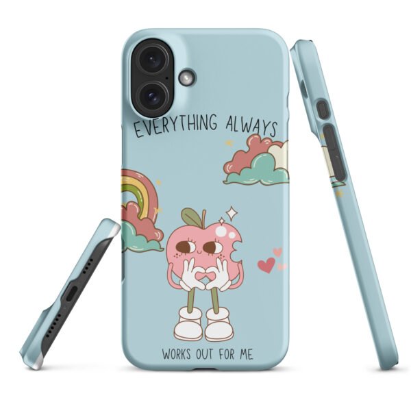 Everything Always Works Out iPhone® Case | Groovy Heart & Clouds | Retro Aesthetic Phone Cover - Image 42