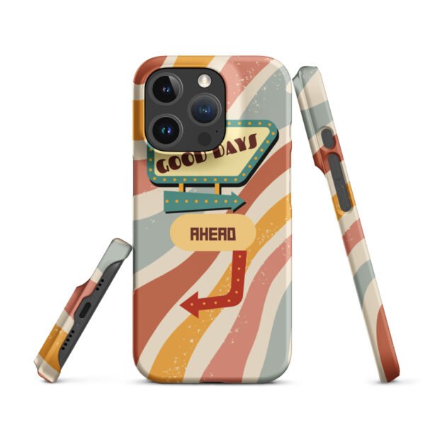 Good Days Ahead iPhone® Case | Groovy Vibes & Retro Aesthetic | Positive Energy Phone Cover - Image 44