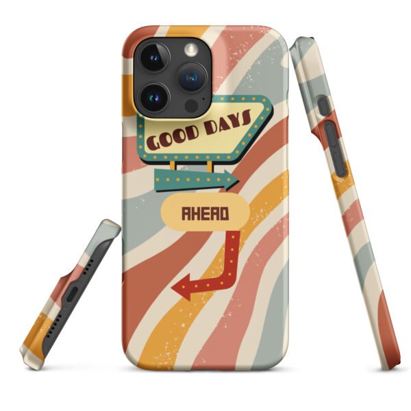 Good Days Ahead iPhone® Case | Groovy Vibes & Retro Aesthetic | Positive Energy Phone Cover - Image 46